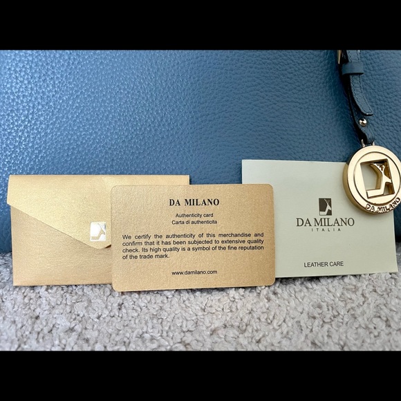 Da Milano Light Blue Purse - Picture 10 of 11